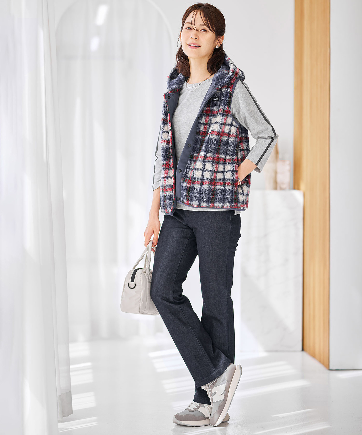 igi プリーツベスト 7G LAMOWアランベスト｜BIGI online store - ビギ オンラインストア