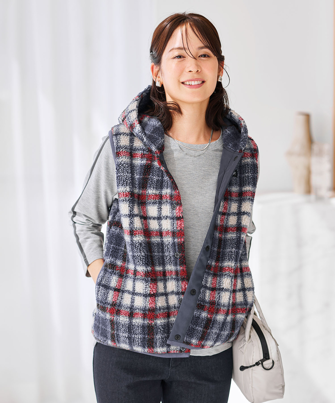 Supreme チェック柄デニムベスト L Supreme チェック柄デニムベスト L