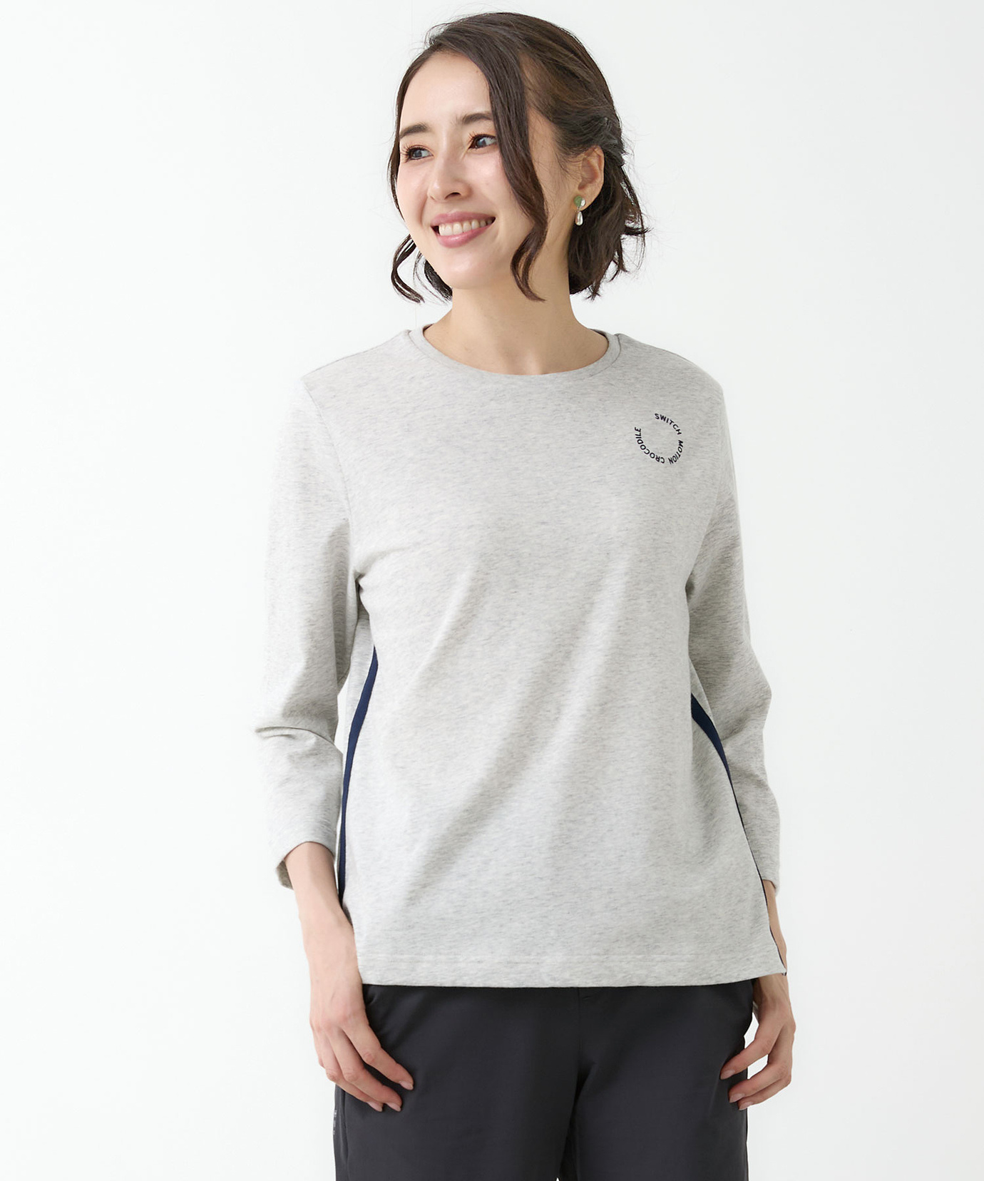 レディース サークルロゴ クルーネック カットソー通販 [2002