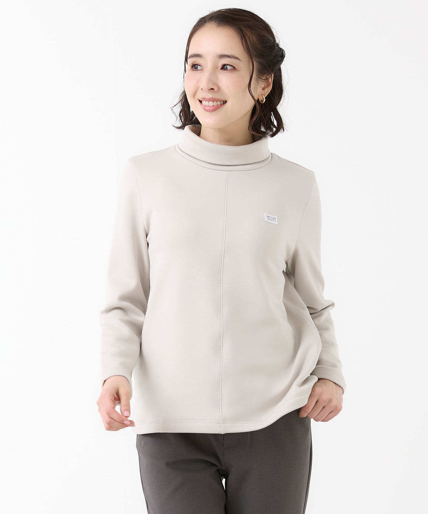 レディース 裏起毛 ハイネック カットソー通販 [2002-58202