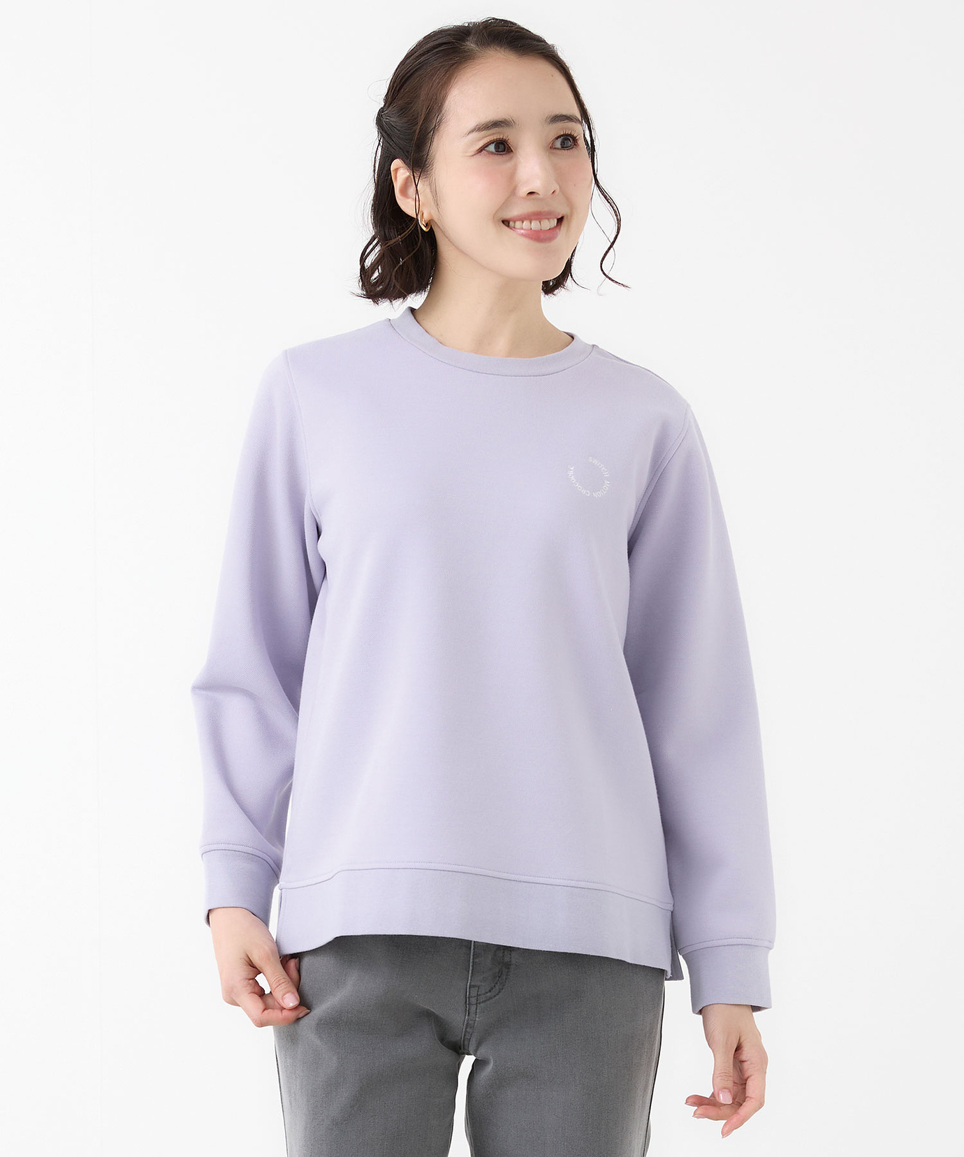 レディース 鹿の子 クルーネック トレーナー通販 [2002-61203