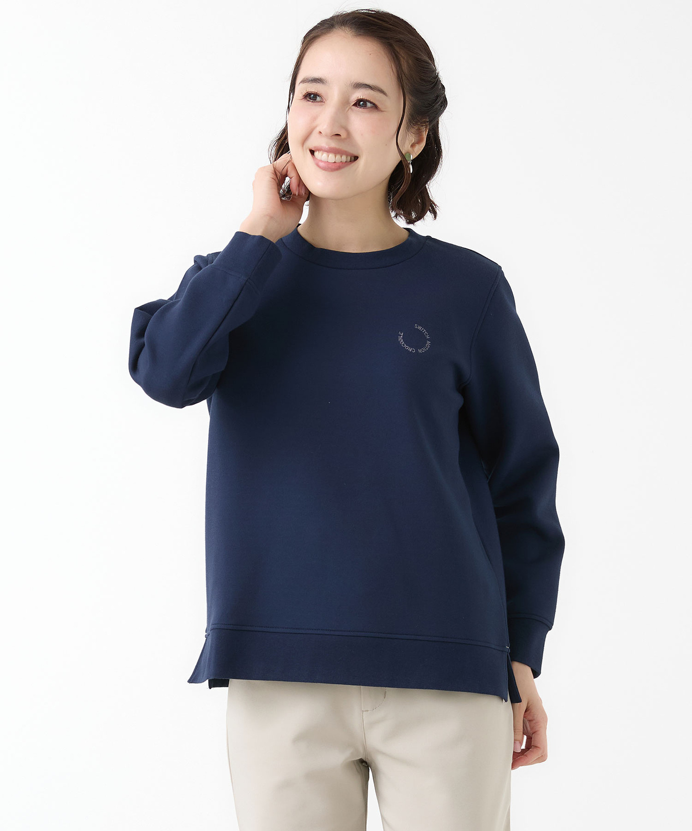 レディース 鹿の子 クルーネック トレーナー通販 [2002-61203