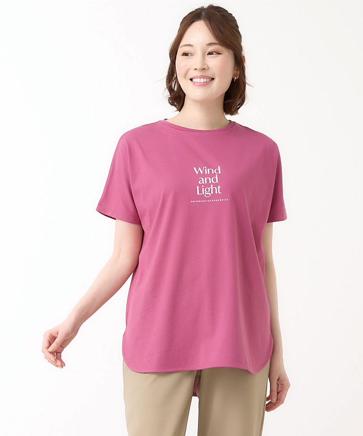 レディース プレーティング天竺 ロゴプリント Tシャツ【吸汗速乾】通販