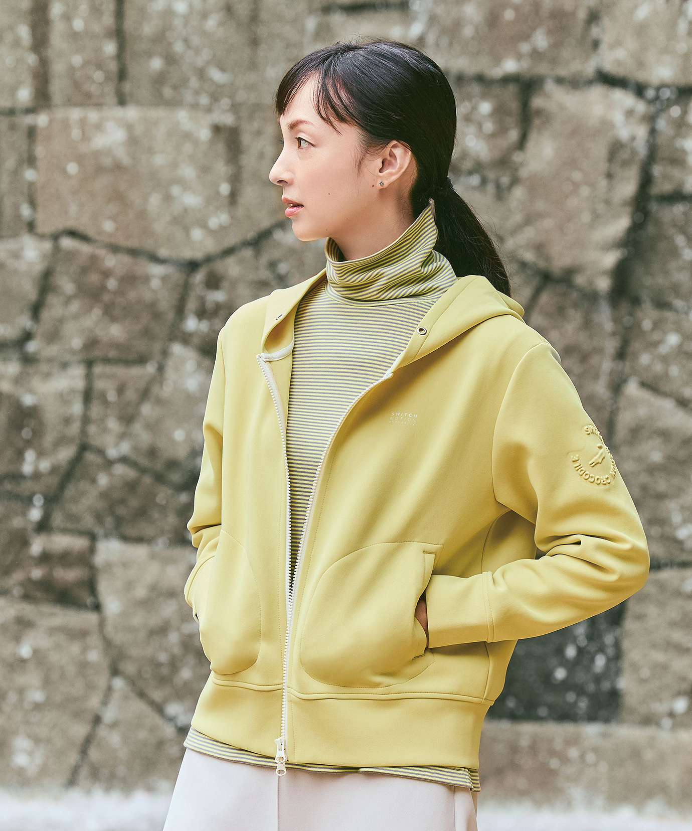 美品✨ ラルフローレン スポーツ ケーブルニット ジップパーカー XL イエロー レディース 二重編みニット セットアップパーカー通販 [2002-65222