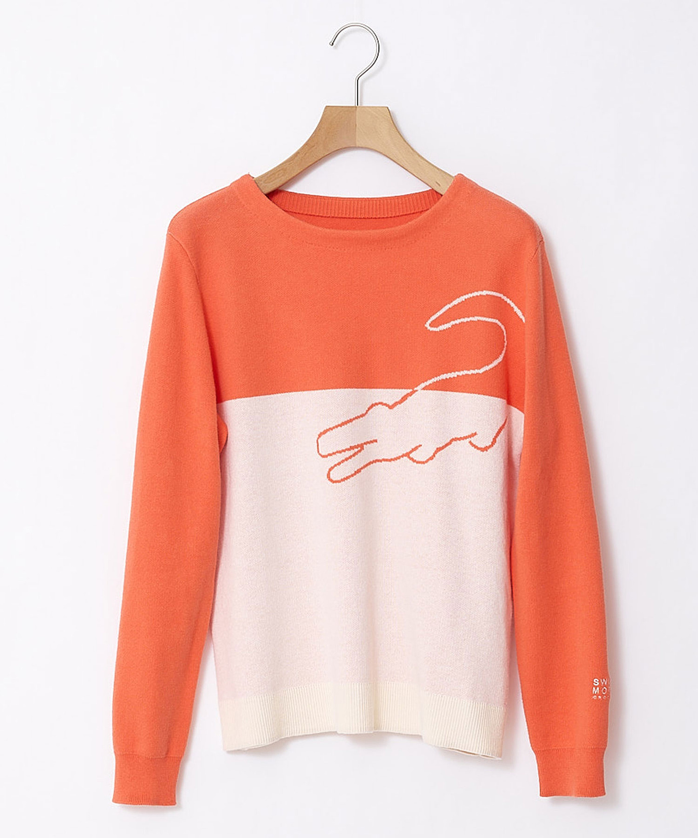 レディース コットン ワニジャカード ニット【手洗いOK】通販 [2003