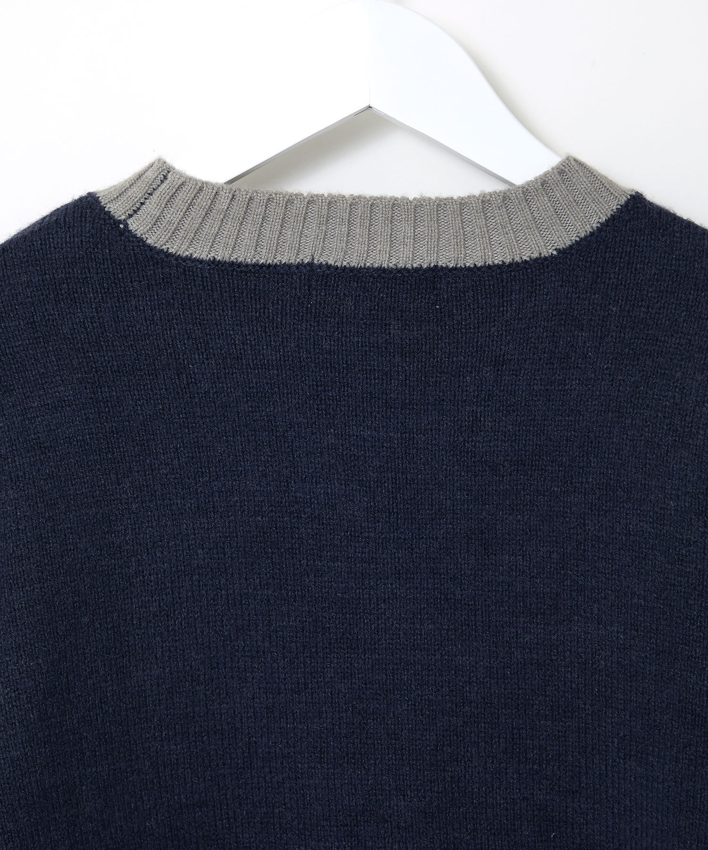 レディース ケーブル柄 切り替え ニット通販 [2003-47311