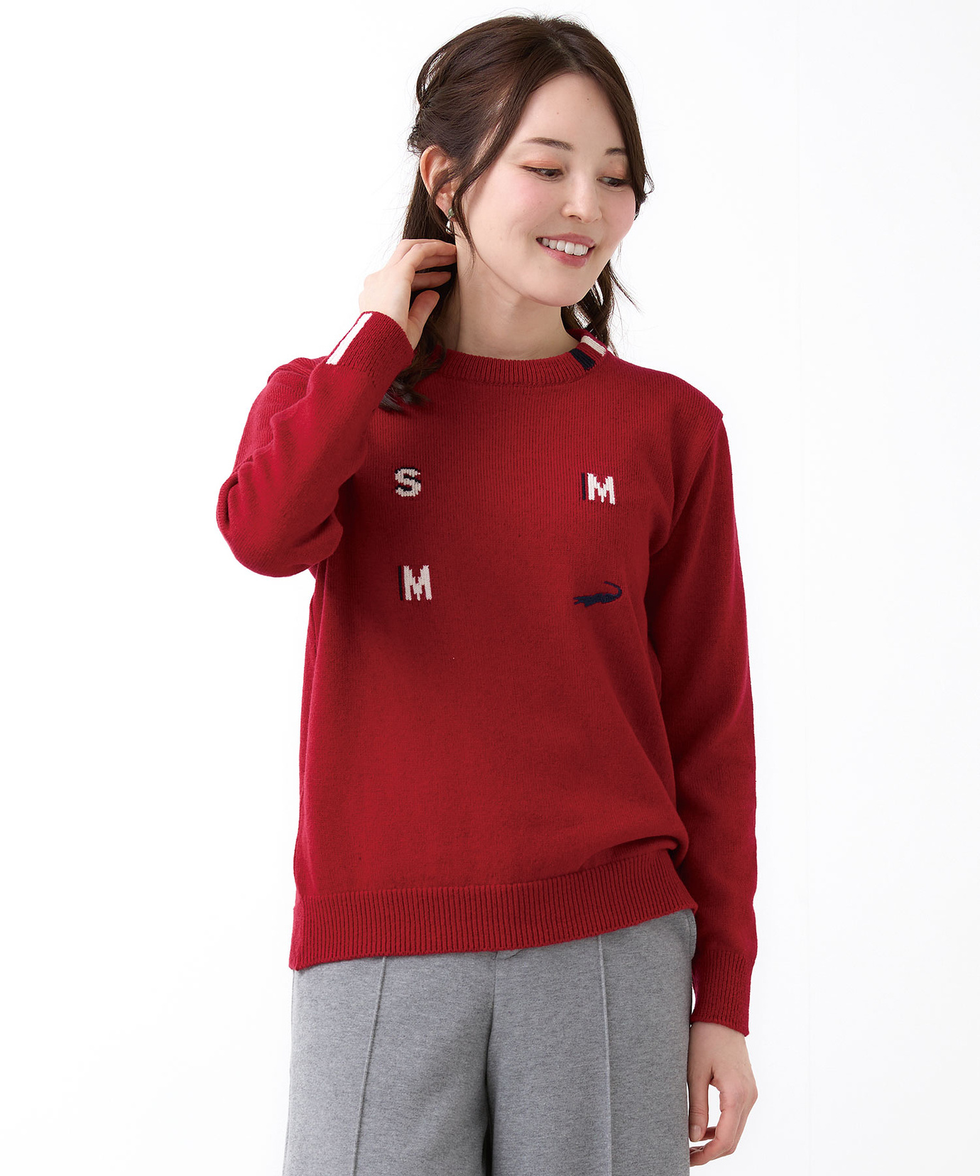 【良品】ラッセルノ◆タートルネックニット(M)赤 ゴルフ ロゴ 大人カジュアル M0603 ロゴタートルネック(M レッド): トップス - RNA ONLINE STORE