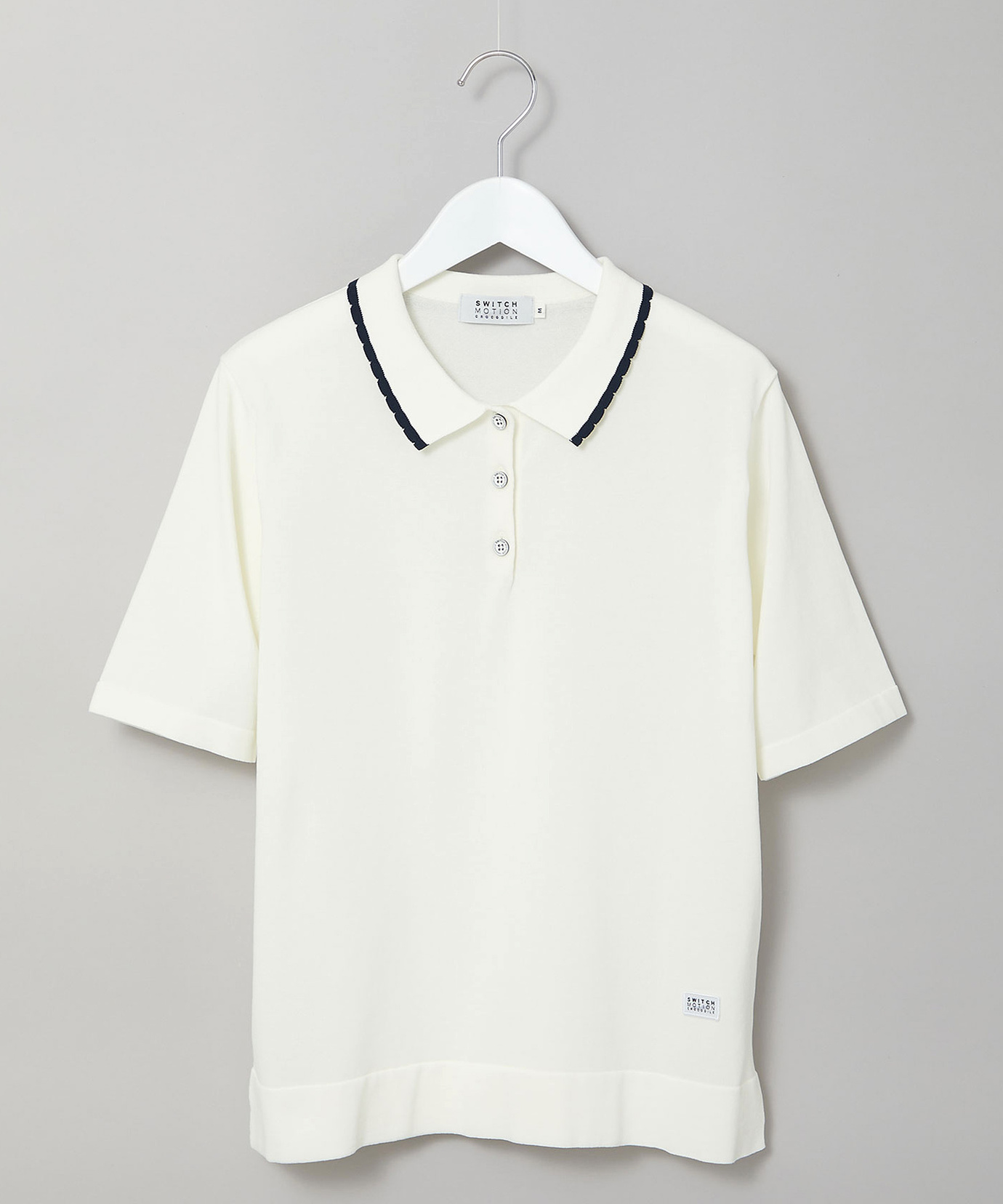 レディース 襟パイピング ニット ポロシャツ【ZERO POLO SHIRT】通販