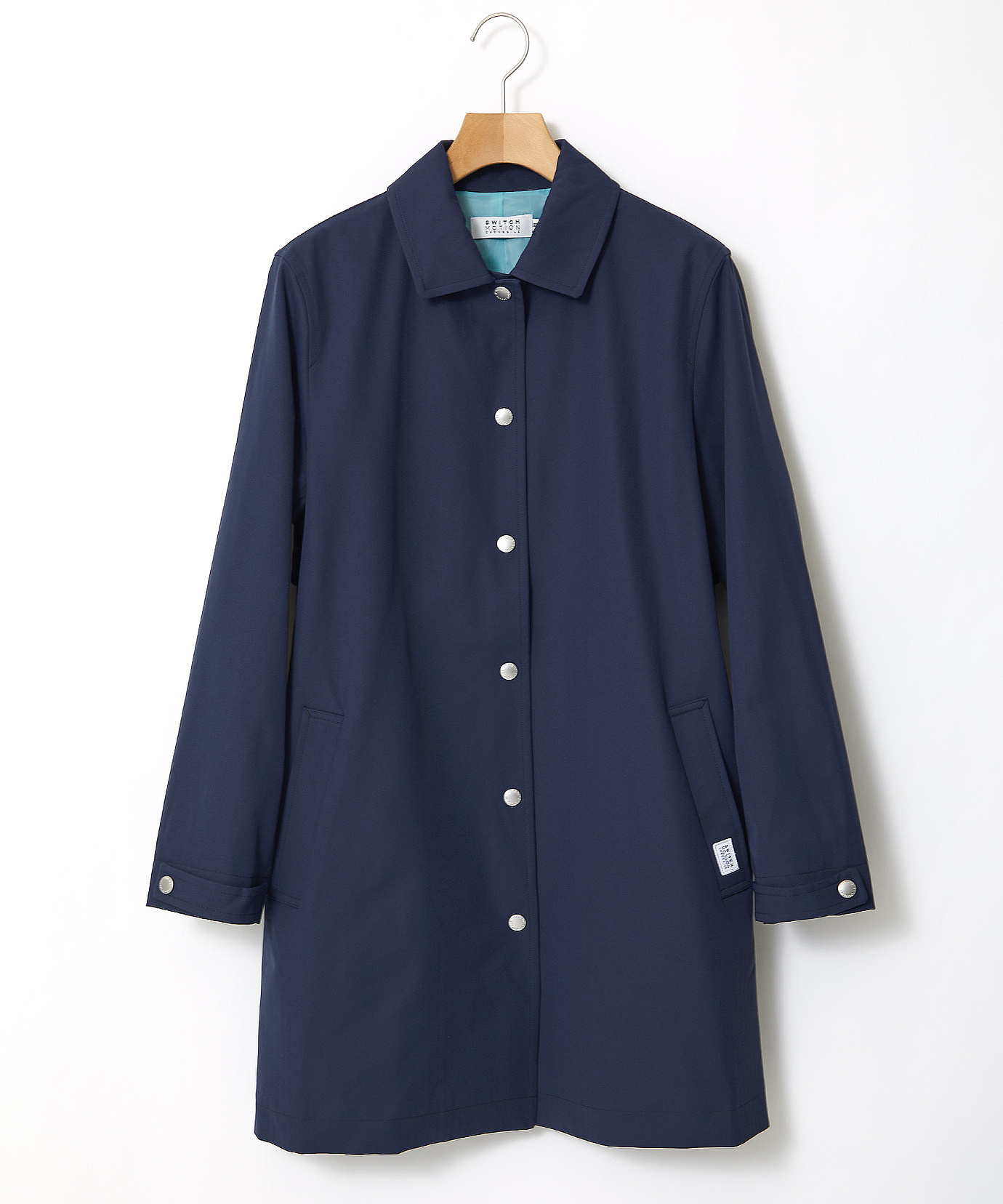 レディース スナップボタン ステンカラー コート 通販 [2004-41401