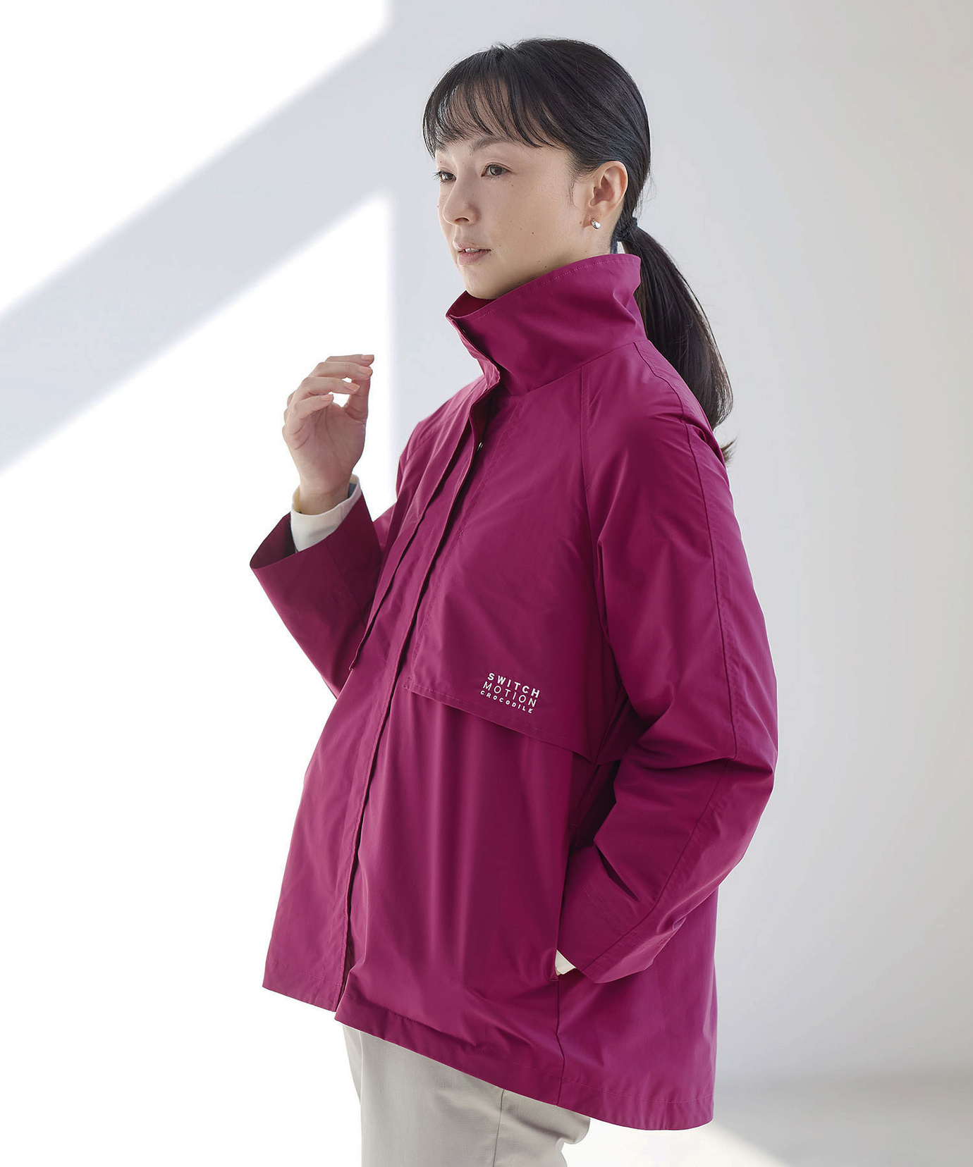 いちご　スタンドカラーブルゾン　新品未使用 セール】レザータッチスタンドカラーブルゾン（ブルゾン）｜AIC