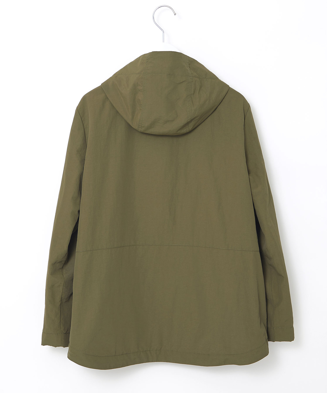 BOTT フード付きナイロンジャケット M ベージュ/グリーン D．グリーン