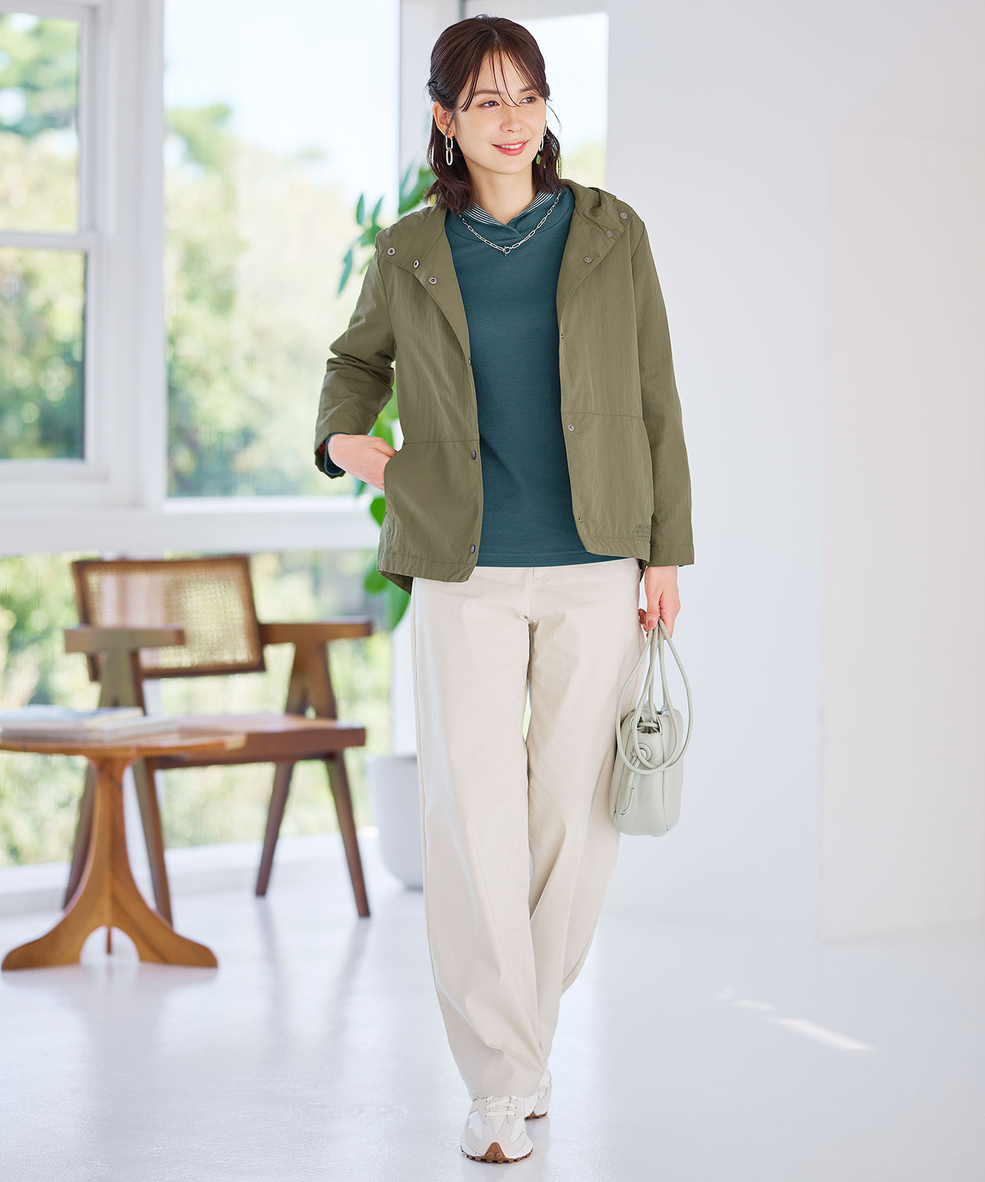 エルメス 満印のサドルスタッド多ポケットジャケット 外套 40サイズ 綿