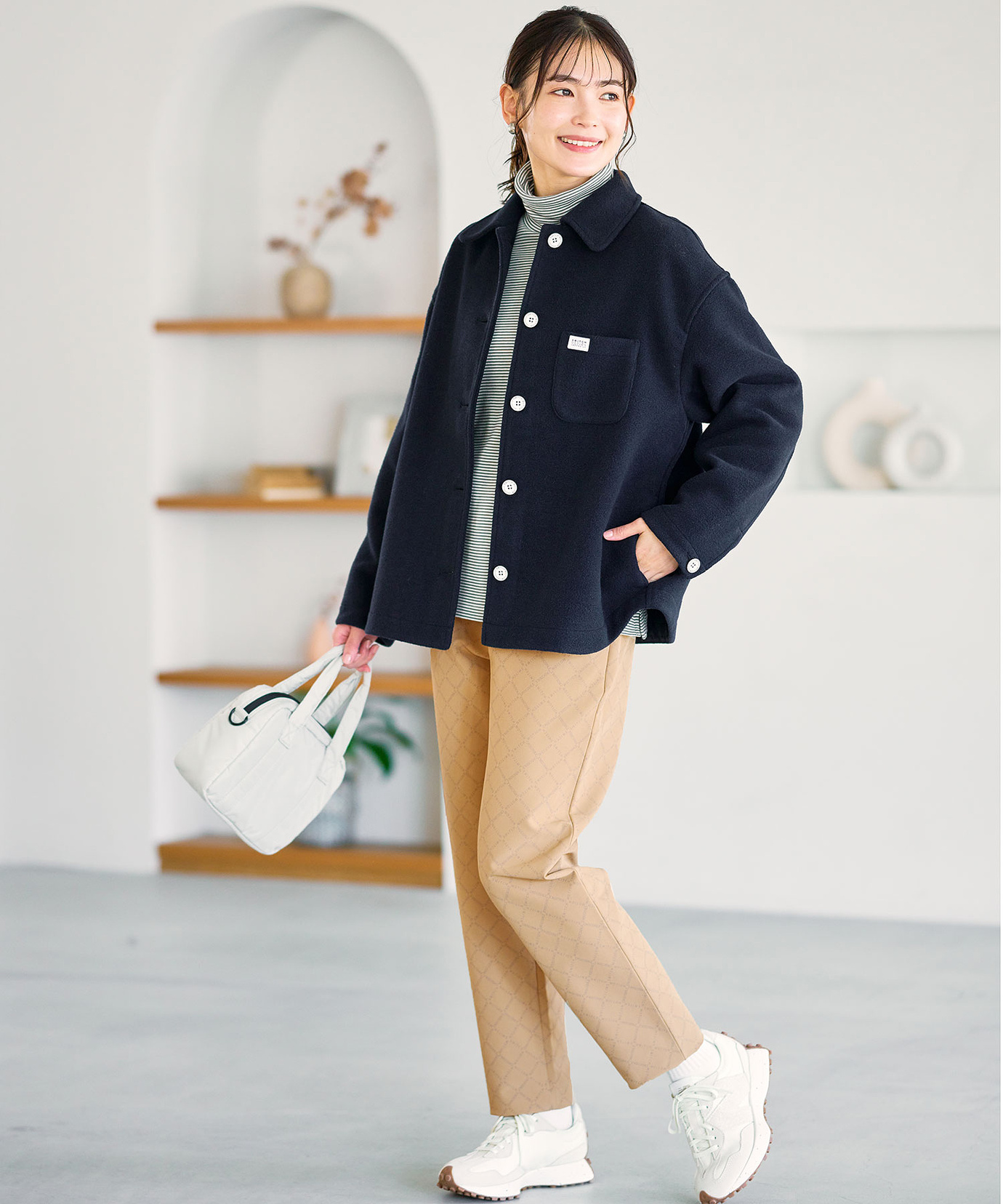 レディース ウールブレンド CPO ジャケット通販 [2004-57402