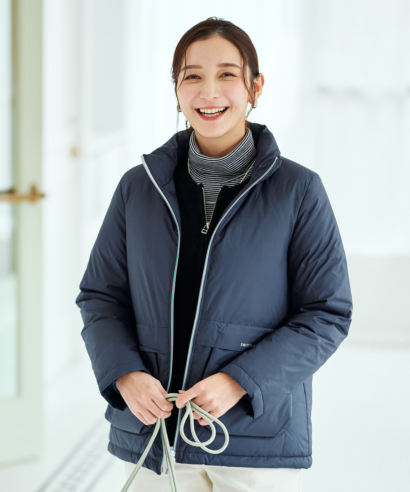 レディース リサイクル ショートダウン ジャケット【撥水加工】通販