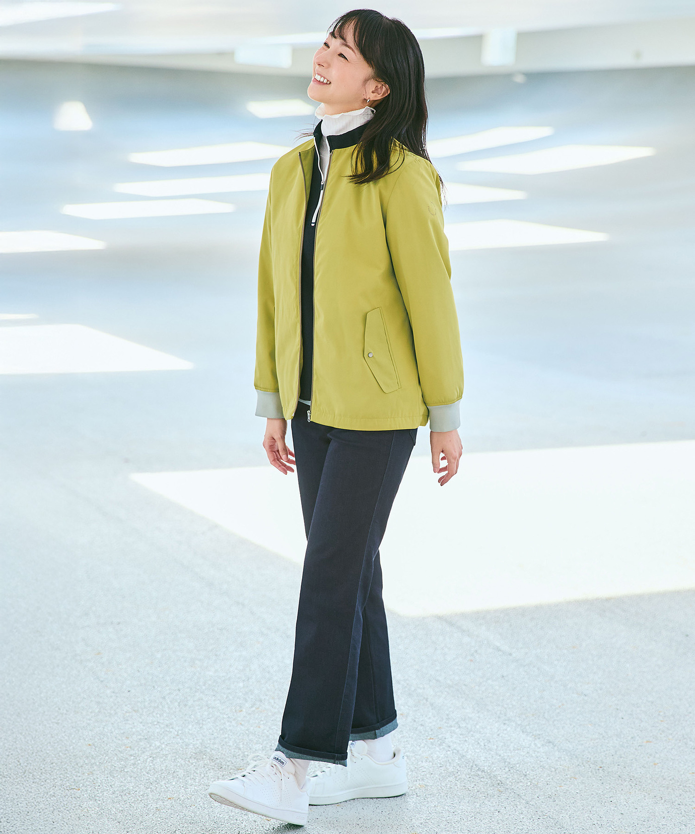 レディース 中綿 ノーカラー ブルゾン通販 [2004-61400