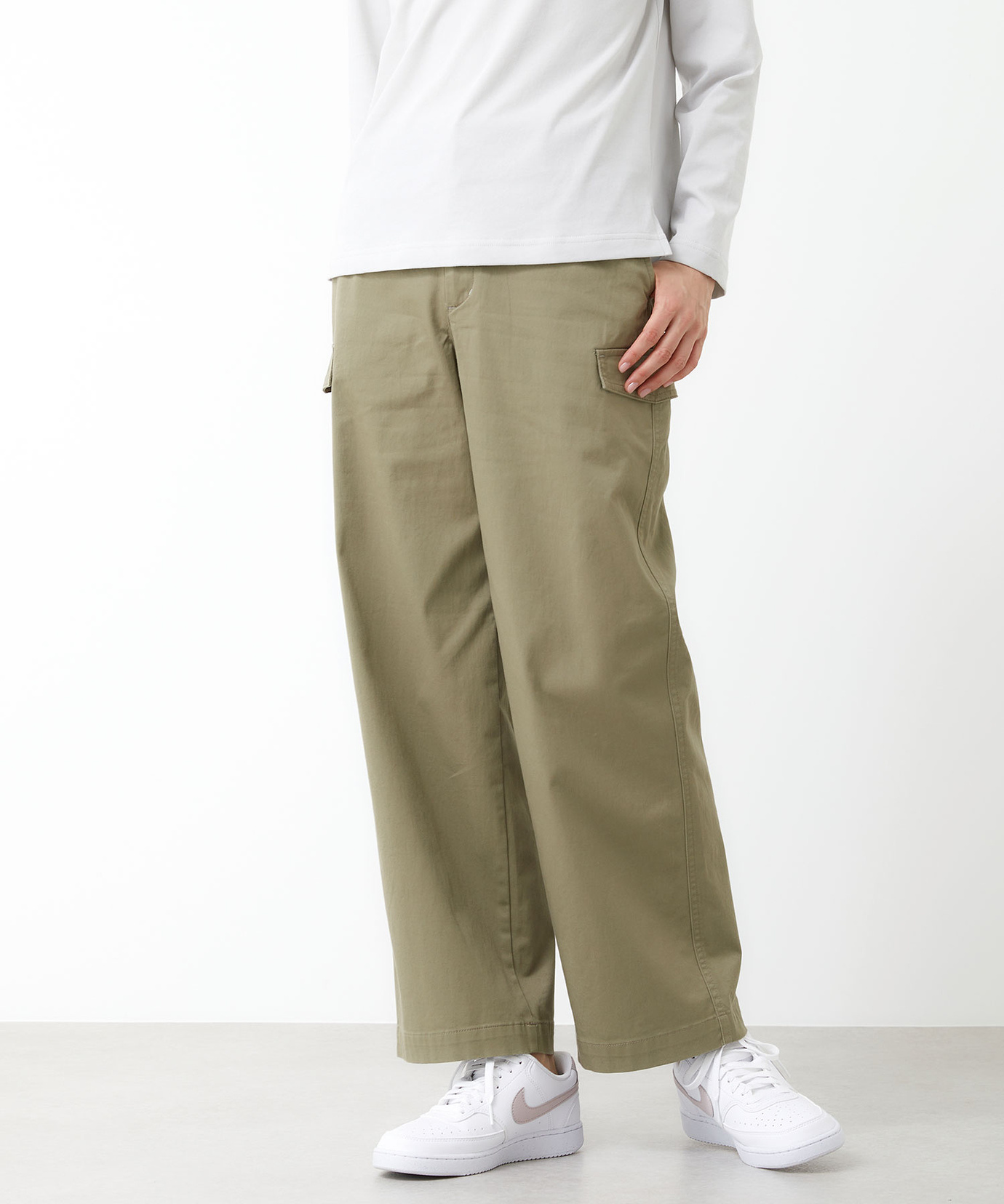 stone マルチポケットカーゴパンツ レディース サイドポケット カーゴ パンツ通販 [2005-51502