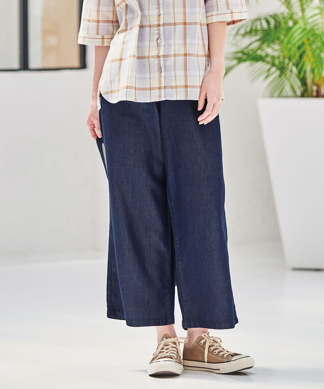 レディース セミワイド ライト デニム通販 [2005-53501