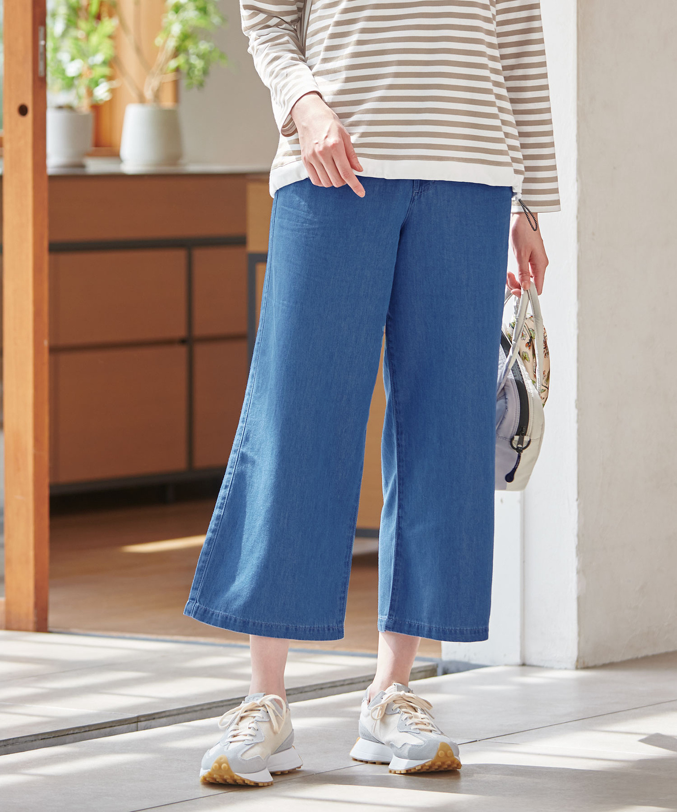 レディース セミワイド ライト デニム通販 [2005-53501