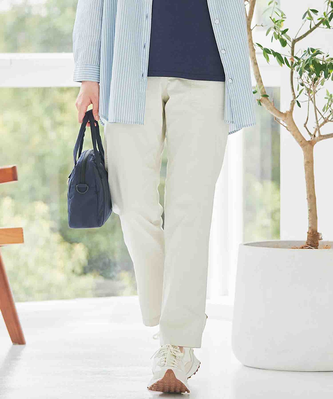 レディース ストレッチ ベイカー パンツ通販 [2005-53503