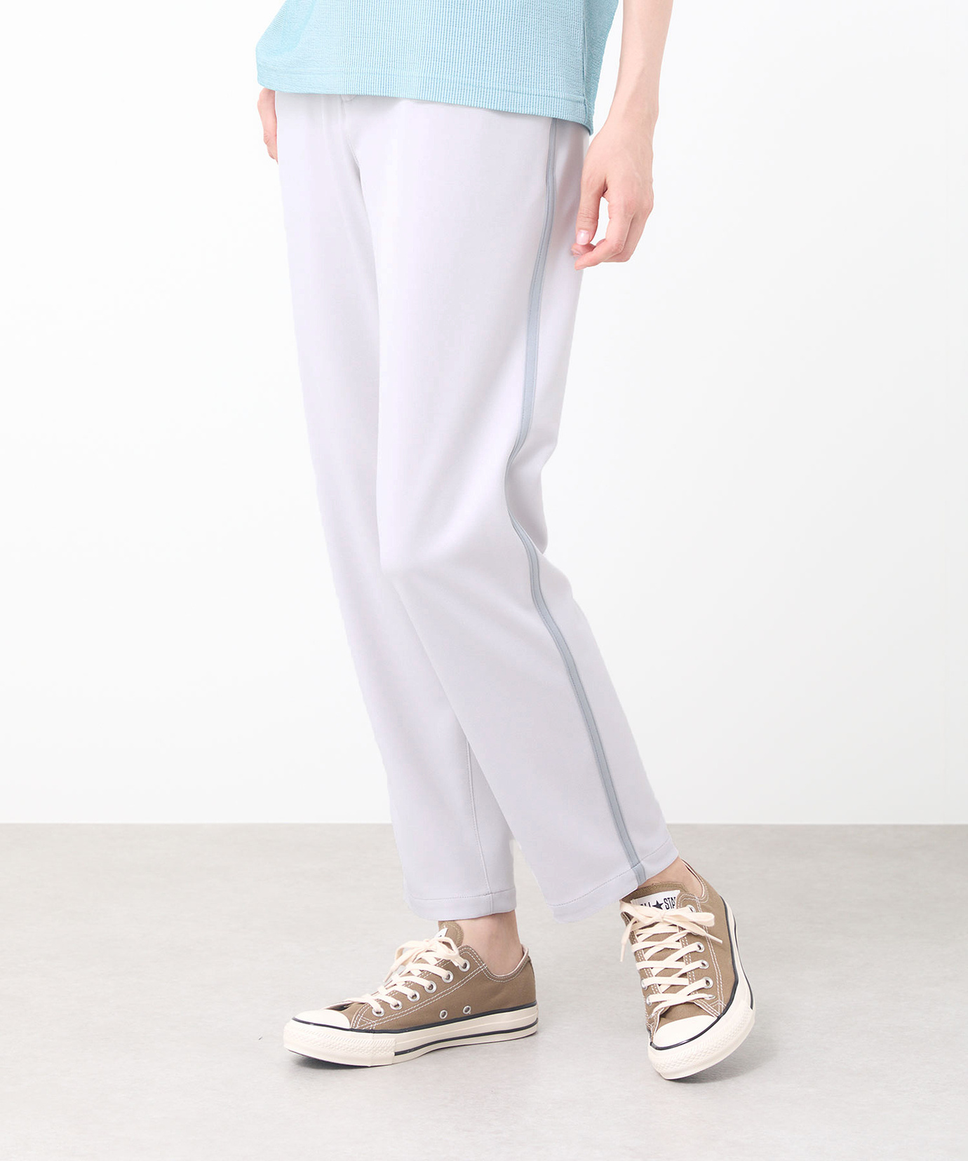 パンツ taji レディース ジョーゼット サイドライン パンツ通販 [2005-55501