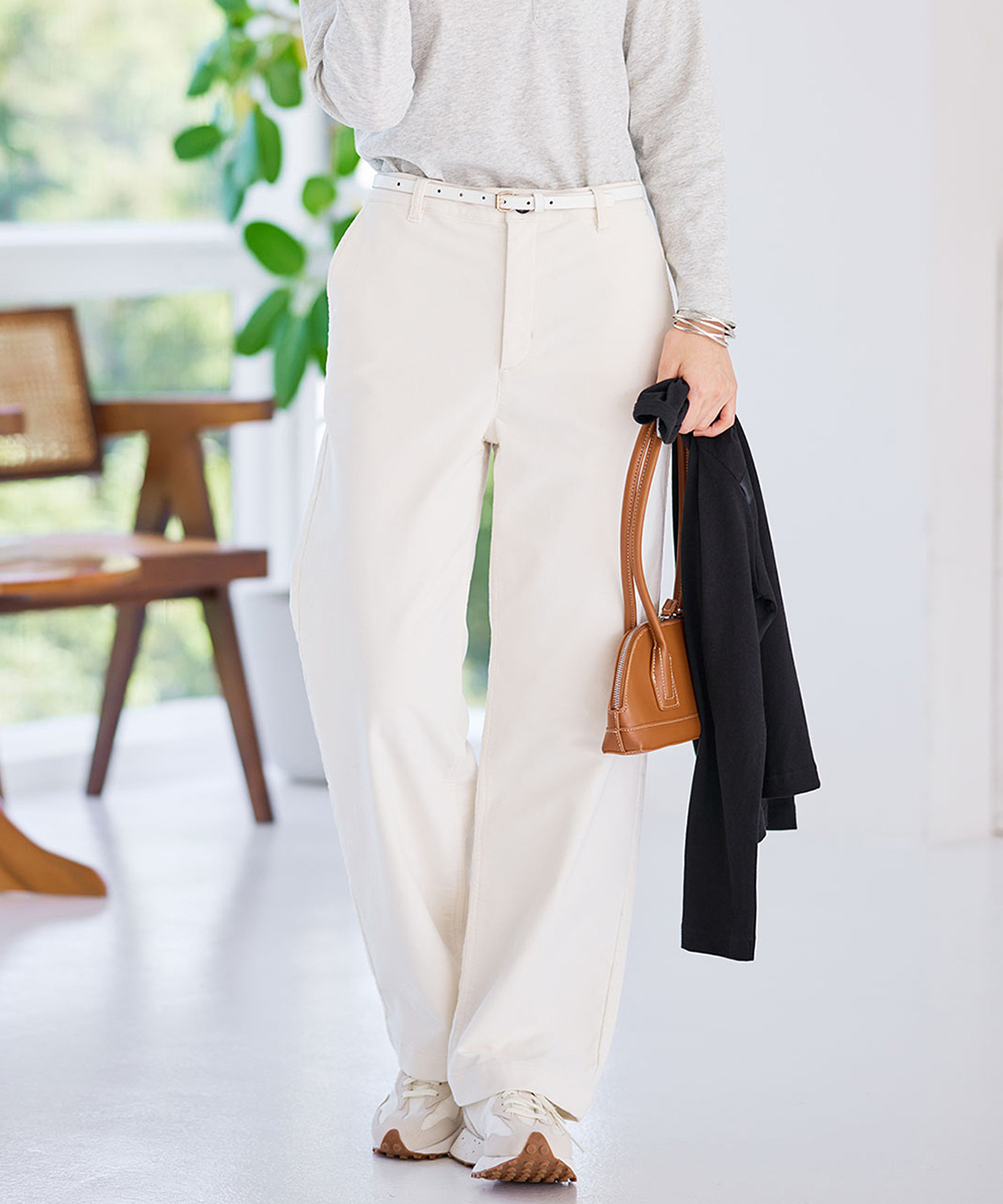 レディース ウエストゴム コーデュロイ パンツ通販 [2005-55506