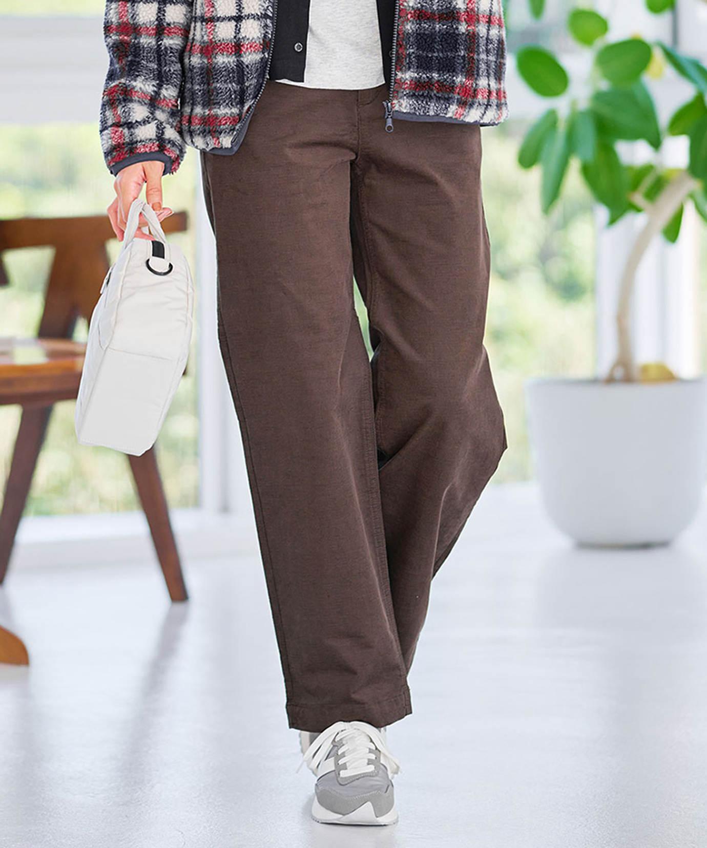 新品タグ付き❗️【MARNI】パンツ/コーデュロイ/size:46/ブラウン ディープグリーン ウール製パンツ | Marni