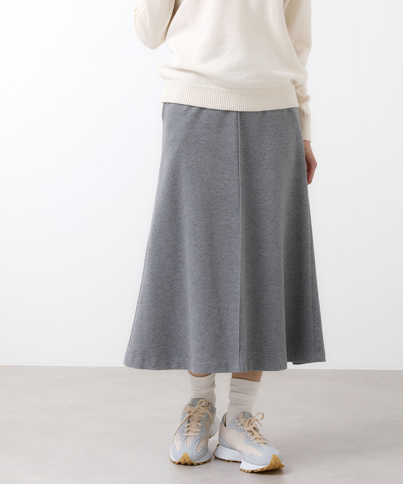 レディース ジャージー セミフレア スカート通販 [2006-55600