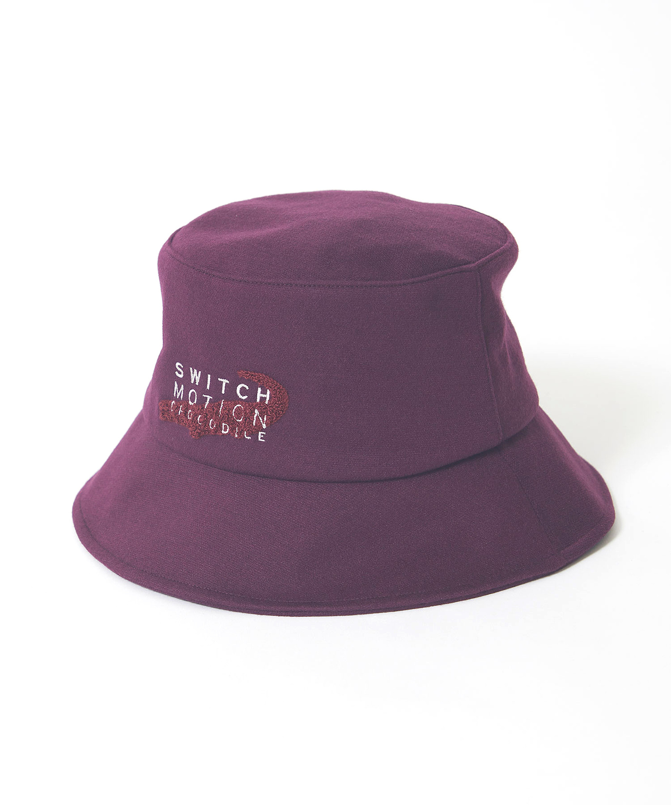 レディース メルトン調 ロゴ刺繍 バケットハット【手洗いOK】通販 レディース メルトン調 ロゴ刺繍 バケットハット【手洗いOK】通販