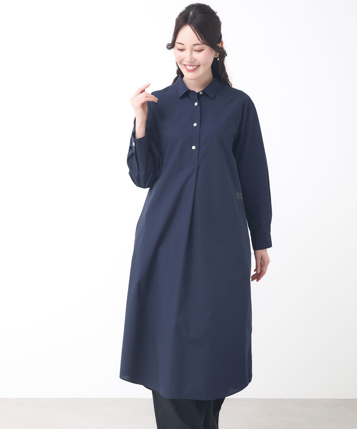 レディース プルオーバー ワンピース【シワになりにくい】通販