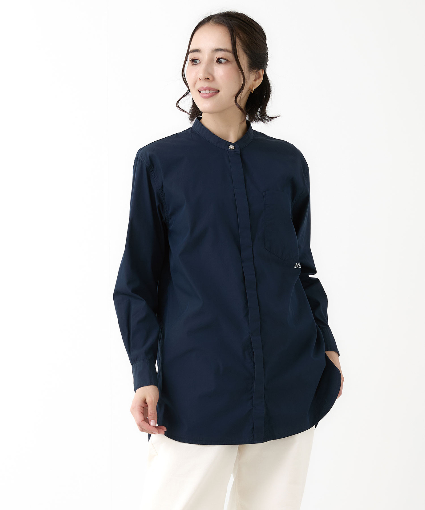 レディース バンドカラー チュニック通販 [2021-56701] - クロコダイル