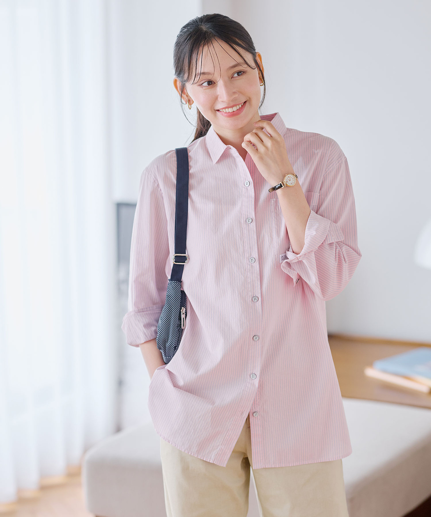 レディース スノーコットン シャツ チュニック【接触冷感】通販 [2021