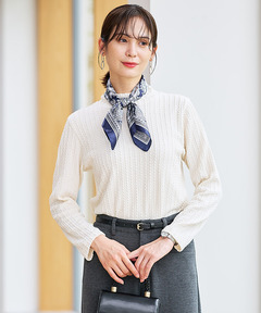 レディース ケーブル柄 ハイネック カットソー通販 [0102-55223