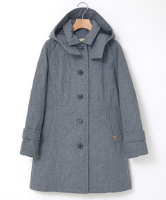 美品　希少　トルネードマートブラック クロコダイル柄ムートンロングコート ロングコート ハイネック ミモレ丈 アシンメトリー エレガント (コート