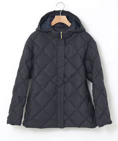 レディース 2WAYフード キルトダウン ジャケット【撥水加工】通販
