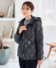 レディース 2WAYフード キルトダウン ジャケット通販 [0104-57401