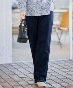 レディース セミワイド ストレッチデニム パンツ通販 [0105-55502