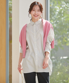 レディース ノンアイロン シャツ チュニック【シワになりにくい】通販