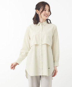 レディース シルクブレンド レイヤーデザイン チュニック通販 [0121