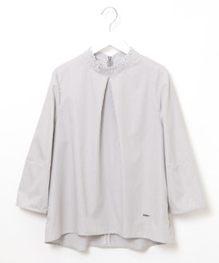 レディース スタンドネック フリル ブラウス通販 [0201-52150