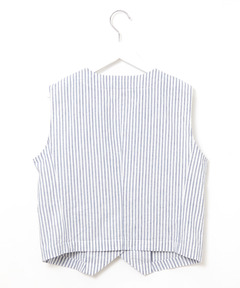 レディース コットンリネン Vネック ベスト【一部店舗限定】通販 [0201