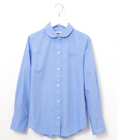 レディース コットンブロード ロゴ刺繍 ブラウス通販 [0201-55159