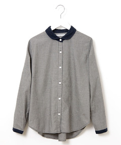 レディース 千鳥格子 配色 ブラウス通販 [0201-58152] - クロコダイル