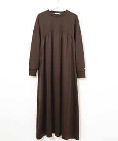 レディース サテンドッキング ギャザー ワンピース【一部店舗限定