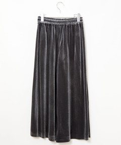 レディース ベロア クロップド丈 キュロットパンツ通販 [0202-55257