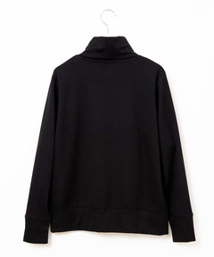 URU ブルゾン ハイネック ポケット付き ウール100% 裏地付き ゆったり URU ブルゾン ハイネック ポケット付き ウール100% 裏地付き ゆったり