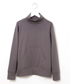 レディース 裏起毛 ポケット付き ハイネックカットソー通販 [0202