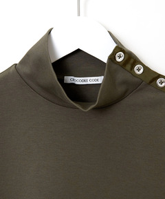 レディース ボタン ハイネック カットソー通販 [0202-58252