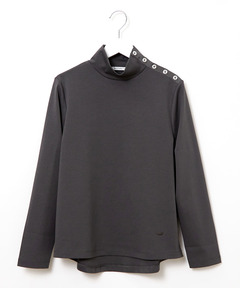 レディース ボタン ハイネック カットソー通販 [0202-58252