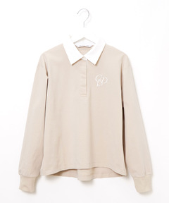 レディース ロゴ刺繡 ラガーシャツ【オンラインショップ・一部店舗限定