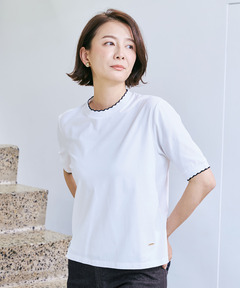 レディース スカラップ リブ Tシャツ通販 [0202-63255] - クロコダイル